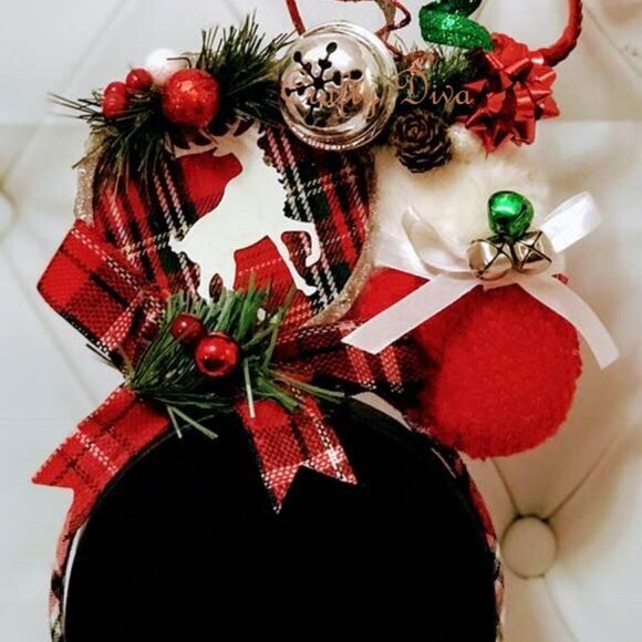 Christmas Mittens Headband Adult Christmas, Party Headpiece, Ugly Sweater Party main image 8